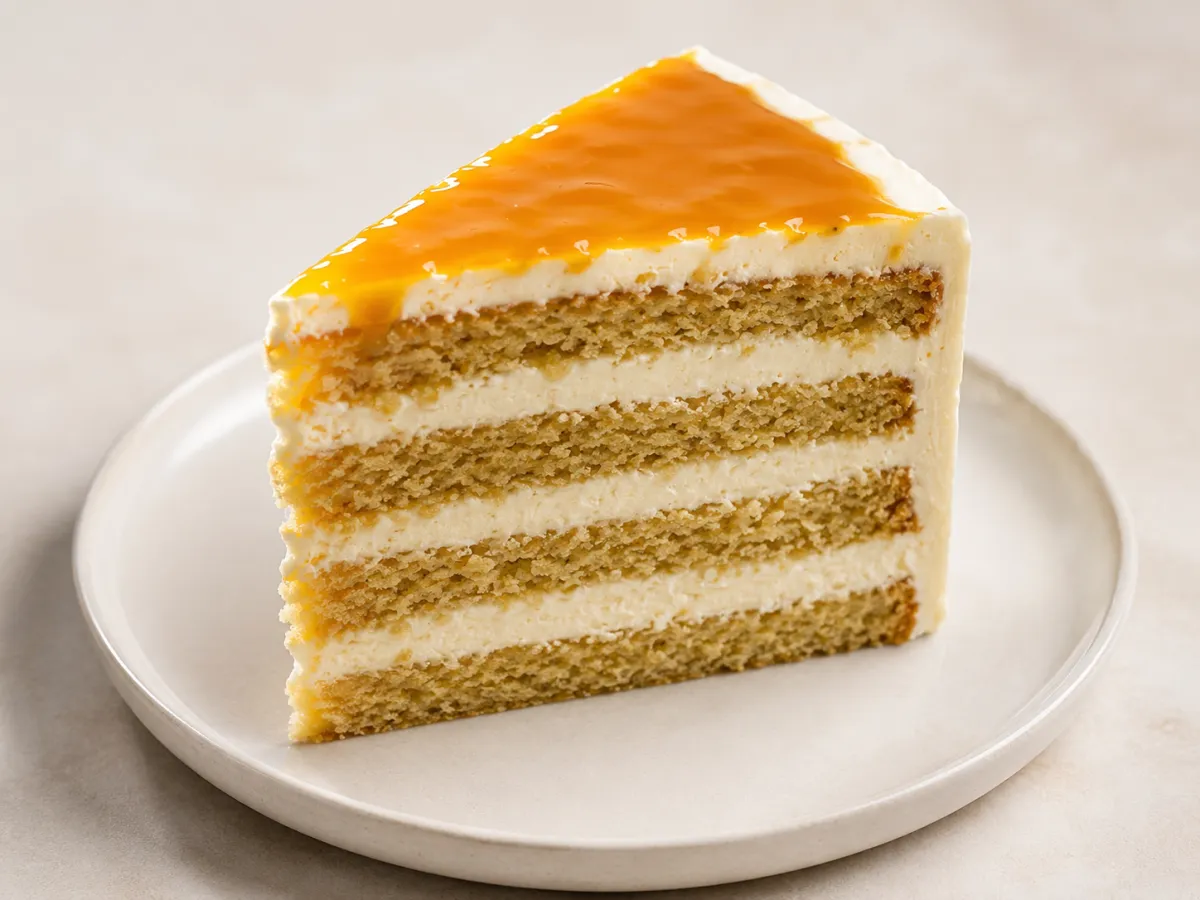Exquisite cake slice highlighting inner flavor pairings