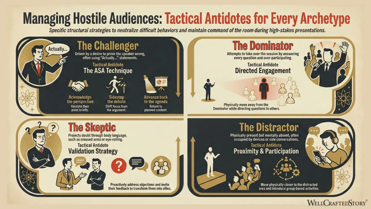 Managing Hostile Audiences: Control When the Room Turns | WellCrafted Story