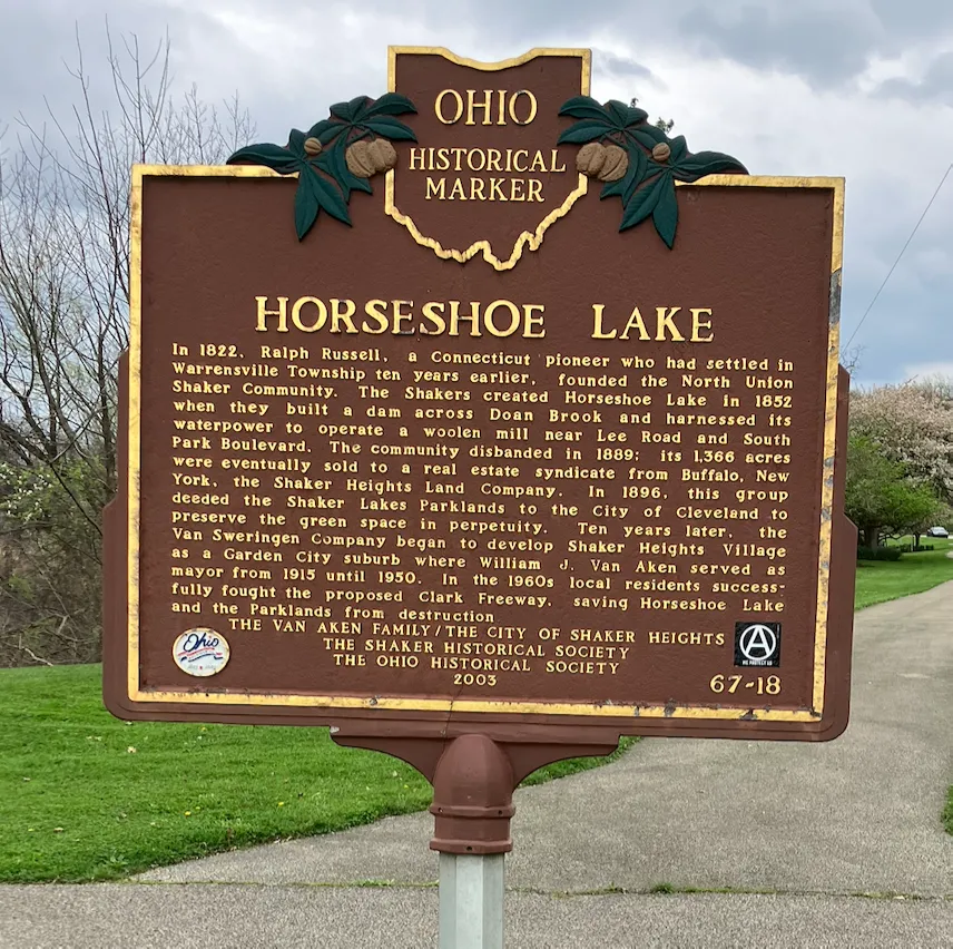 Horseshoe Lake Sign