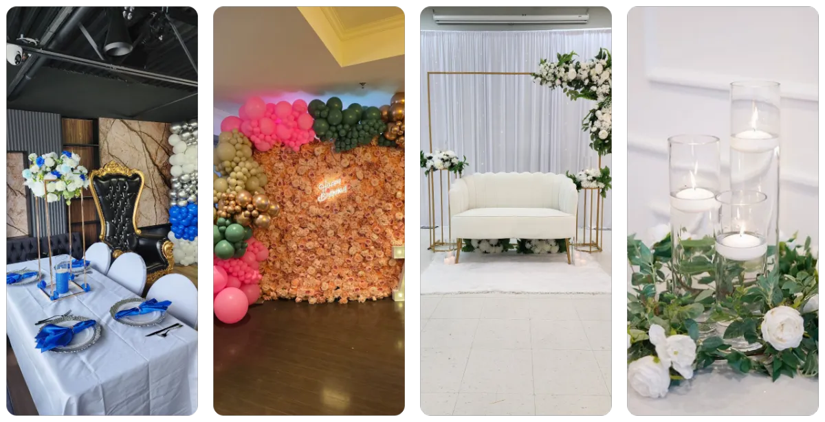 K's Royal Party Rentals Event Decor Collage