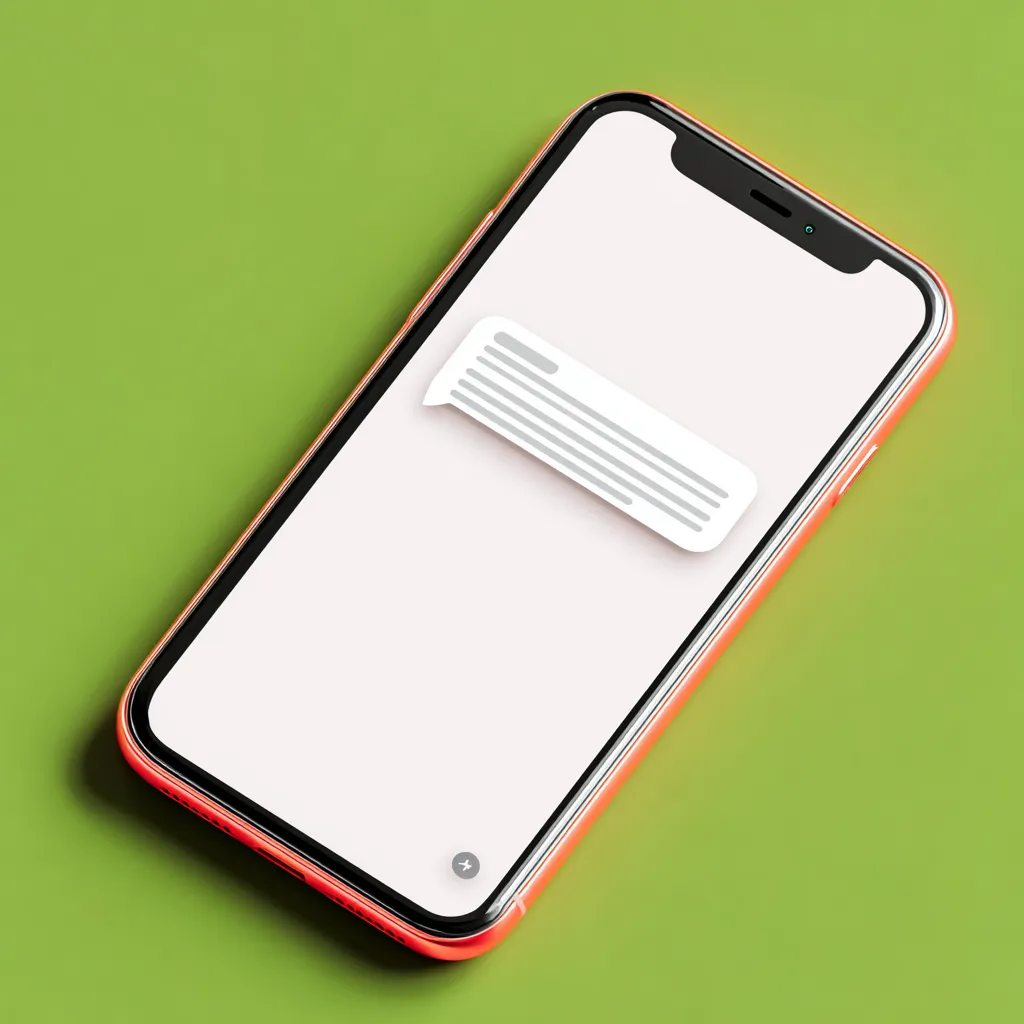 Image of Cell phone with a text message sent from automated missed call text back service