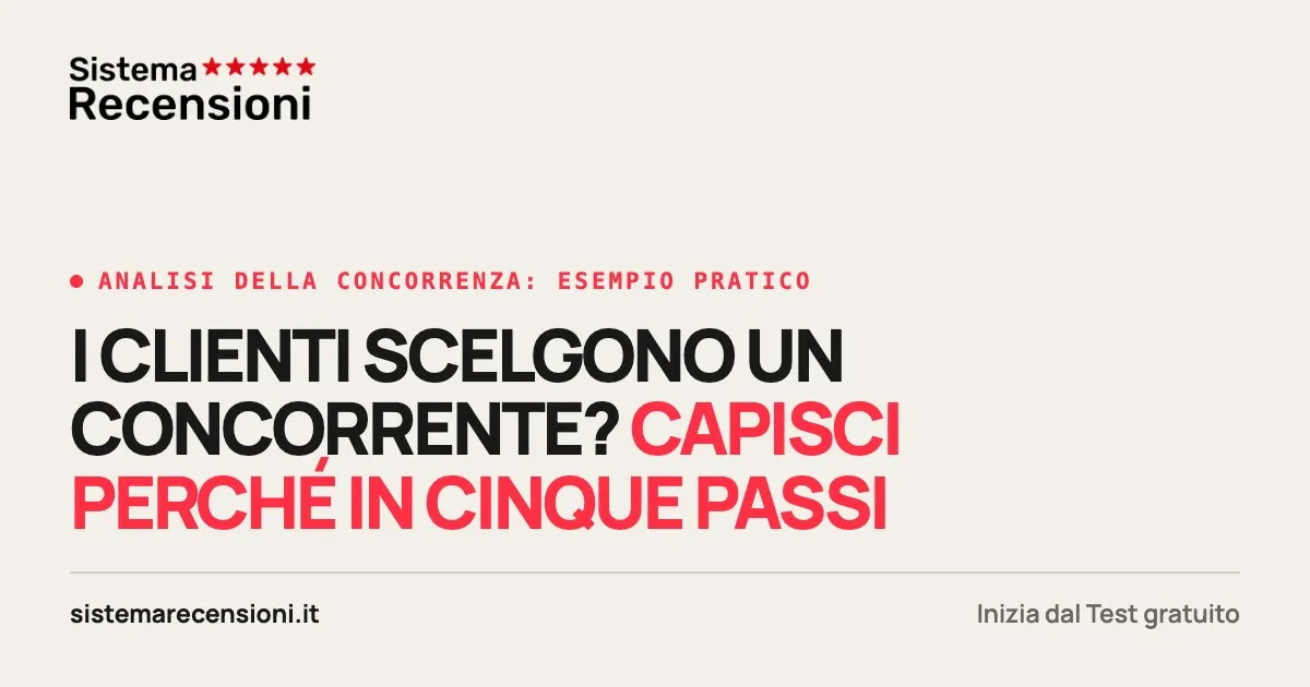 Analisi della concorrenza: esempio pratico in 5 passi