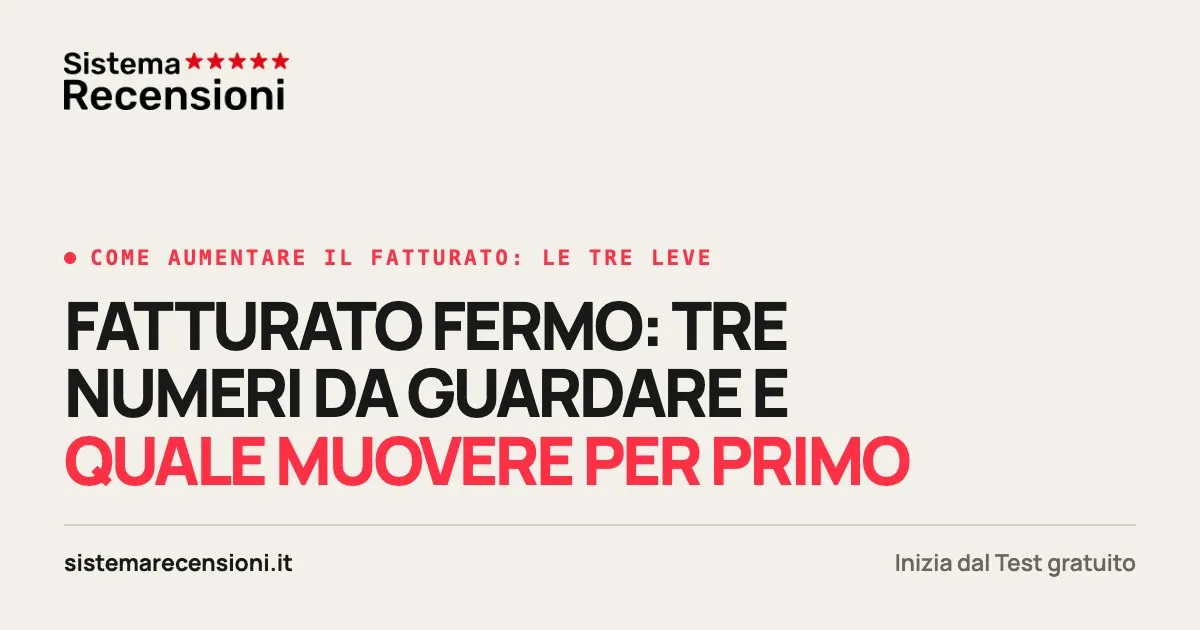 Come aumentare il fatturato di un’attività locale: 3 leve
