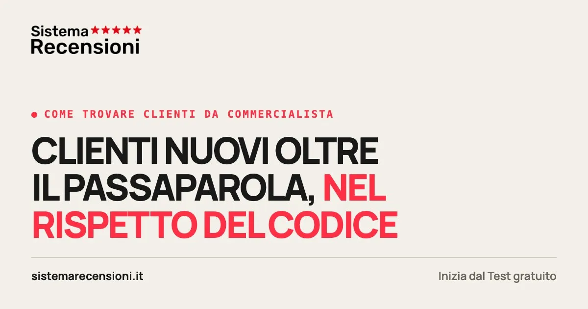 Come trovare clienti da commercialista: regole e metodo