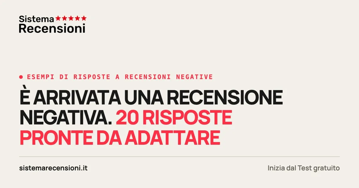 Esempi di risposte a recensioni negative: 20 modelli