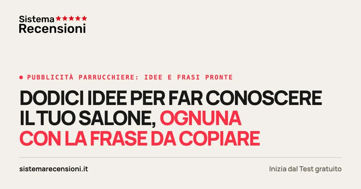 Pubblicità parrucchiere: idee, promozioni e frasi pronte
