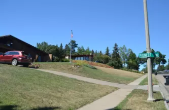 Cedar deck with pergola in Highland Acres Bismarck