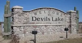 Rooftop patio deck in downtown Devils Lake ND