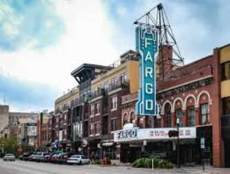 Rooftop cedar deck on a historic home in downtown Fargo