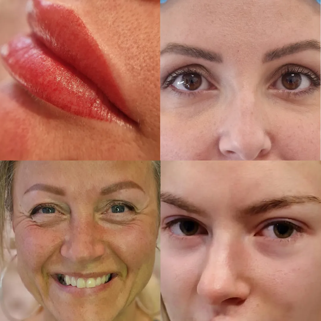 a close up of a gold and white object on a black surface