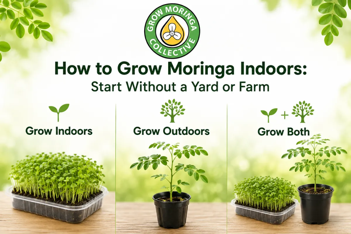 How to Grow Moringa Indoors: Start Without a Yard or Farm