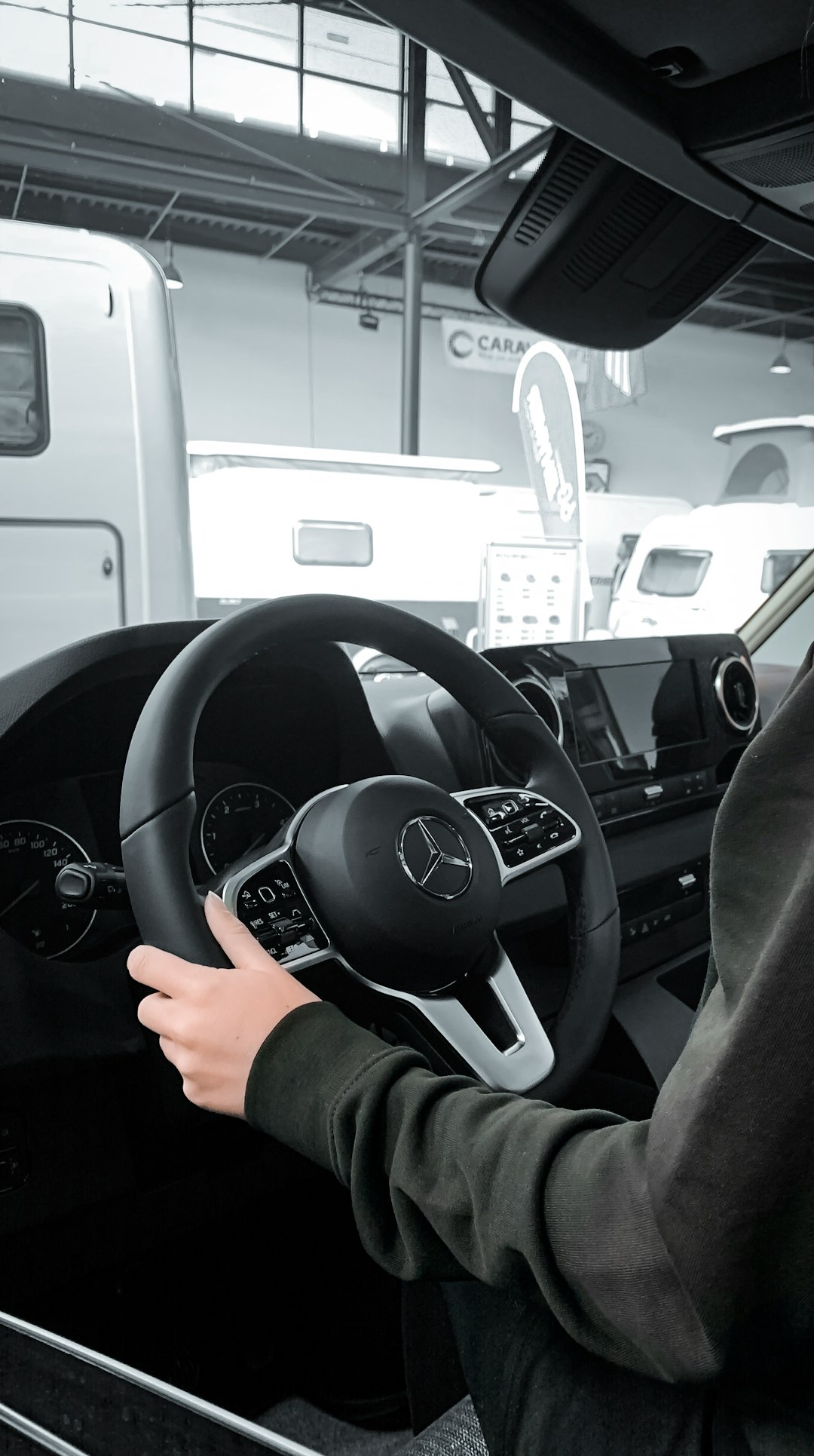 two square blue LED lights