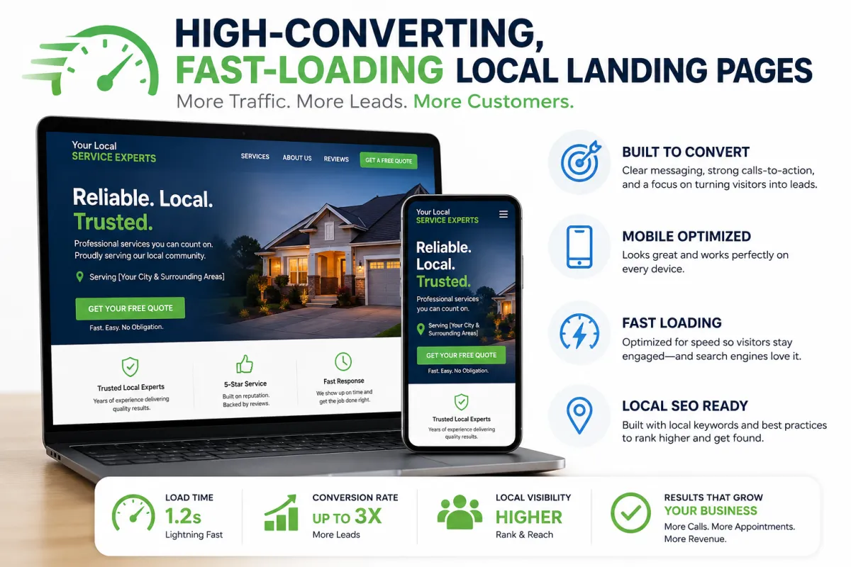 High-Converting, Fast-Loading Local Landing Pages