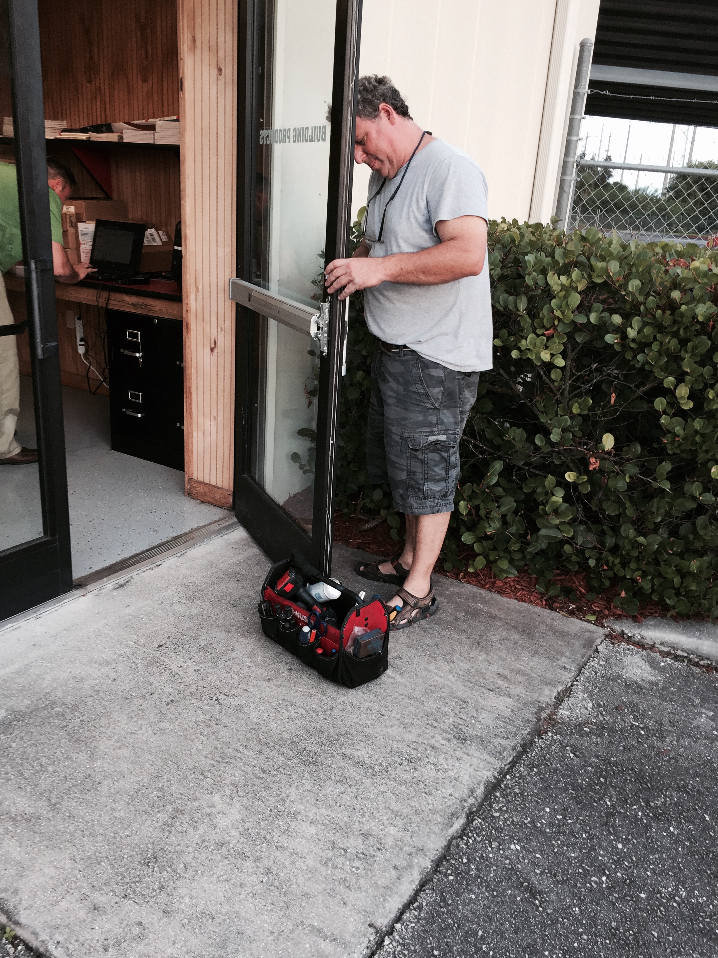 DC Locksmith Pros technician replacing damaged door locks