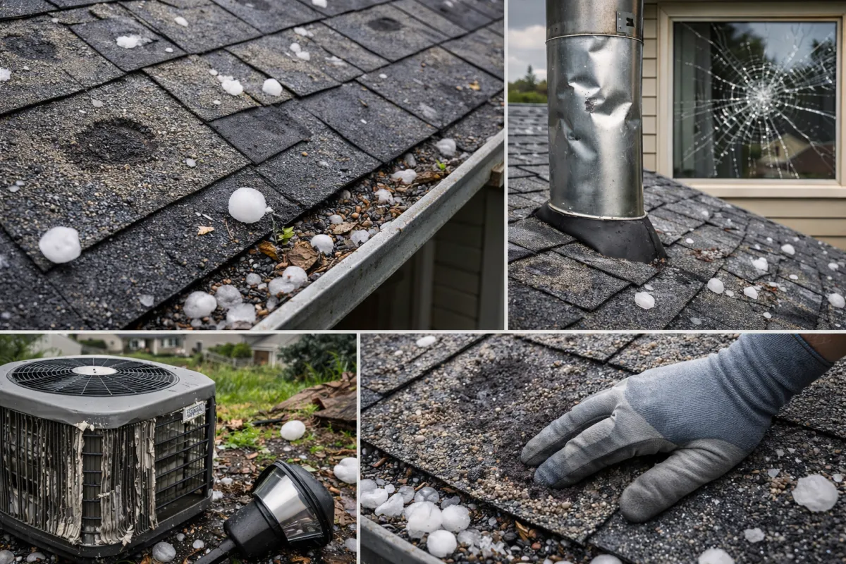 How to Spot Hail Damage on Asphalt Shingles in Grain Valley