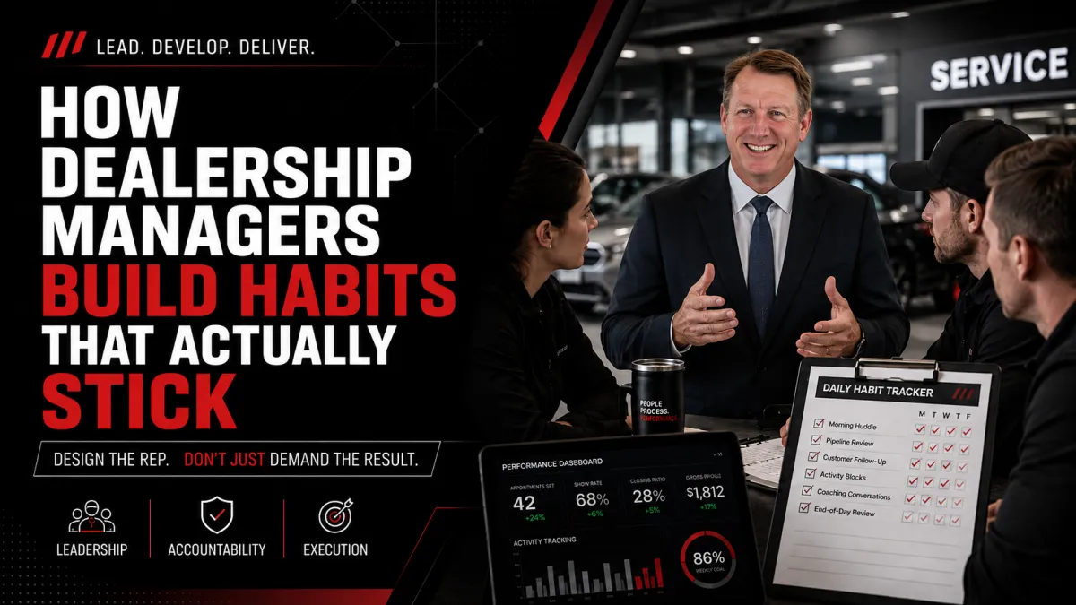 How Dealership Managers Build Habits That Actually Stick