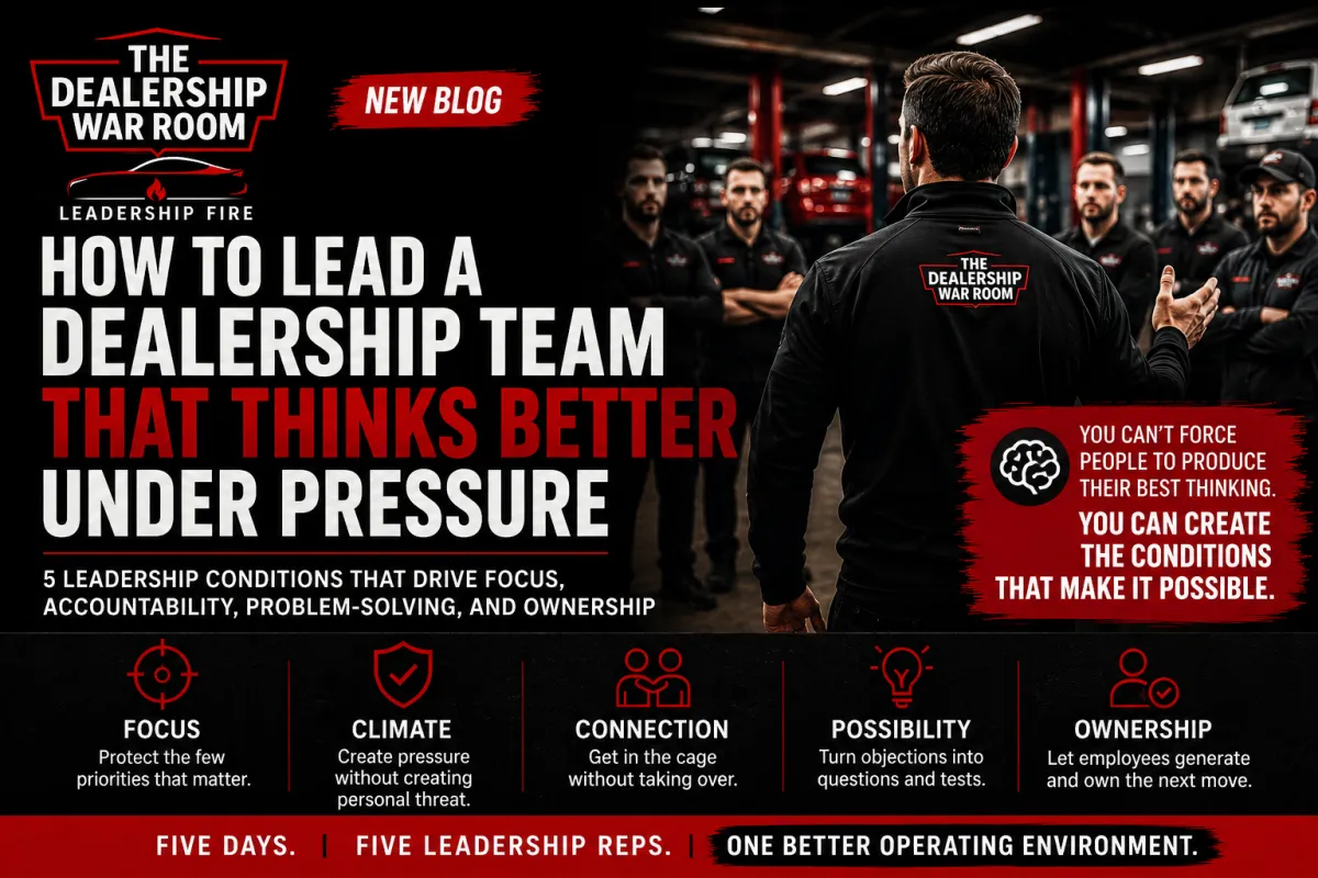 How to Lead a Dealership Team Under Pressure