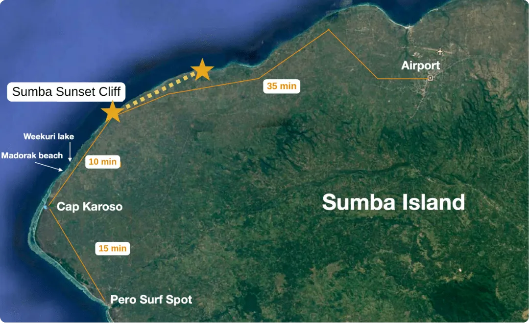 Available land plots for sale at Sumba Sunset Cliff, ideal for sustainable living.