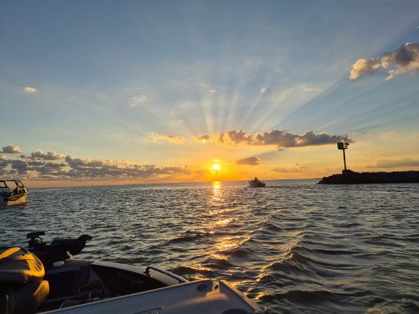 beautiful day on lake Erie. Thank you Stackin eyes charters!