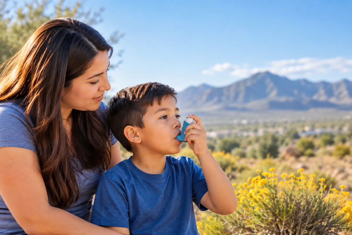 Mother and Child in Mountain Air