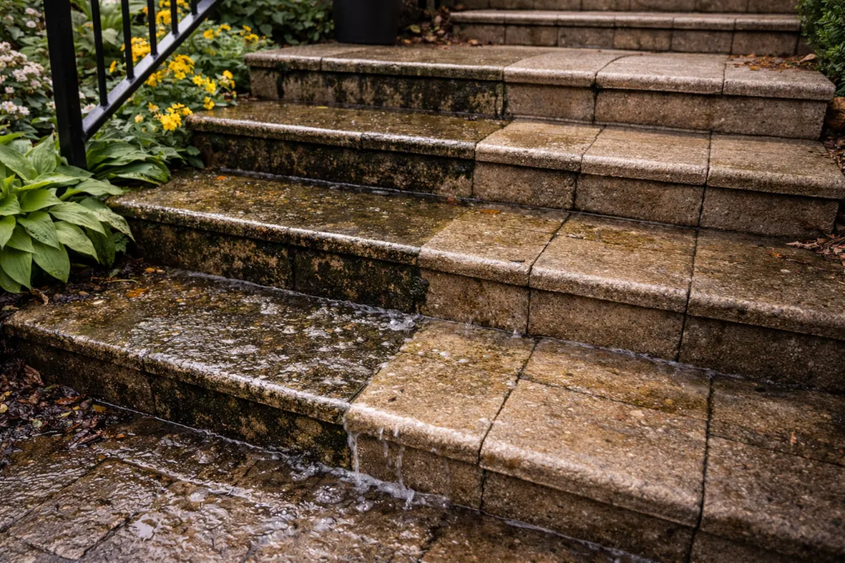 Technicien Lavage Surface Lapa au travail