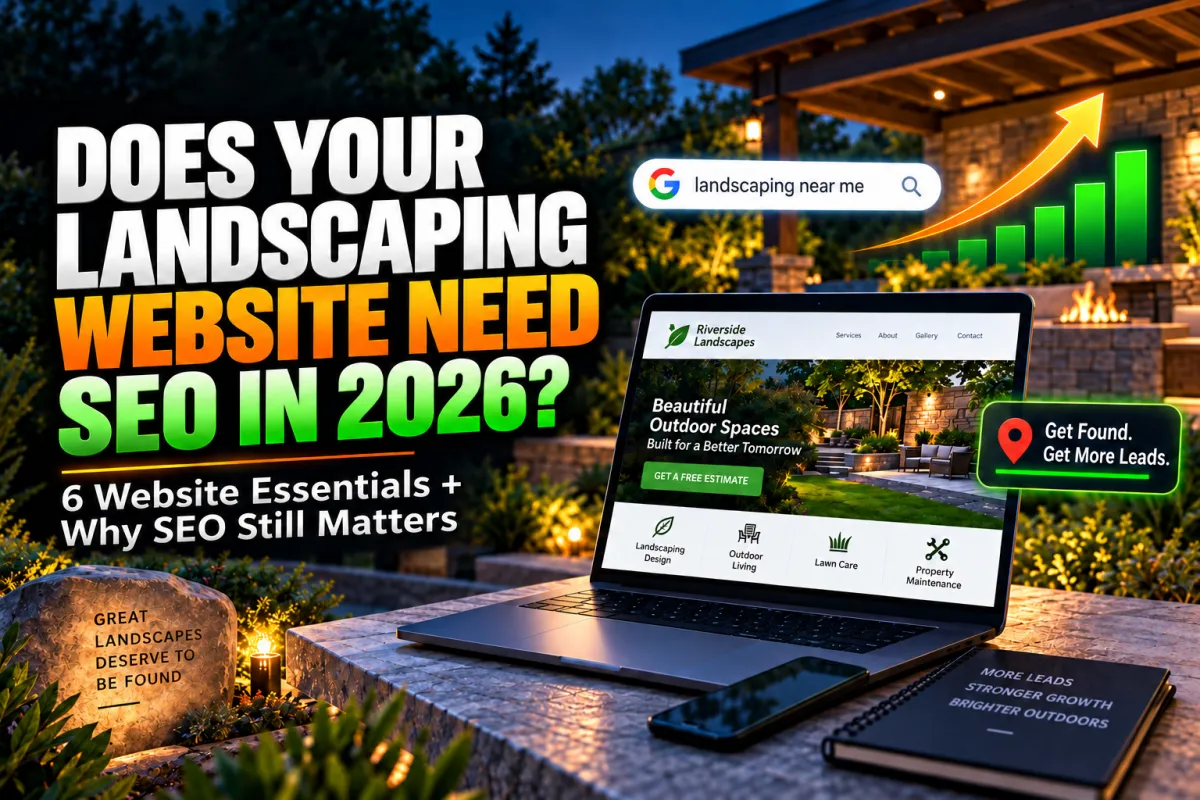 Does your landscaping website need SEO in 2026?