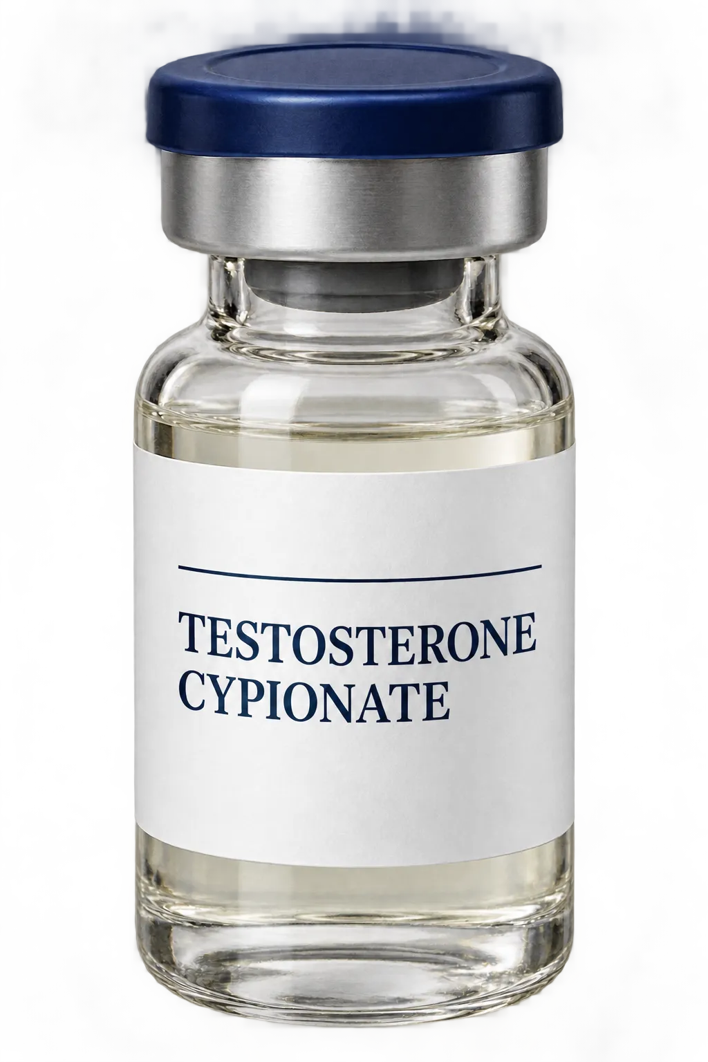 Testosterone Cypionate vial illustration; packaging may vary
