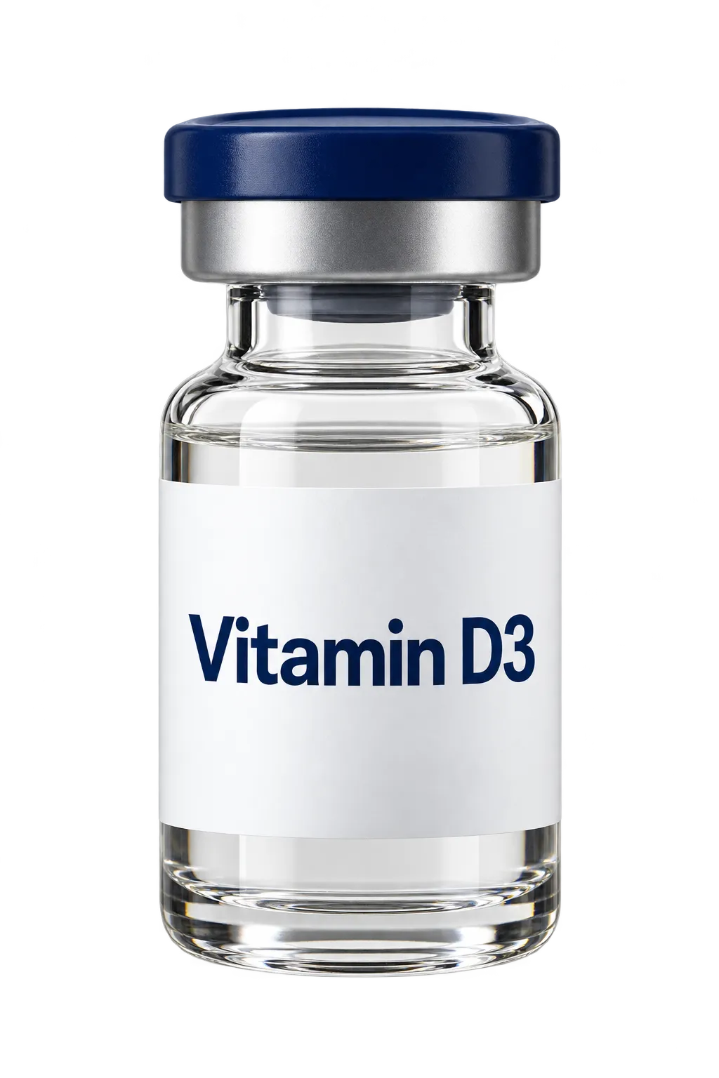 Vitamin D3 vial illustration; packaging may vary