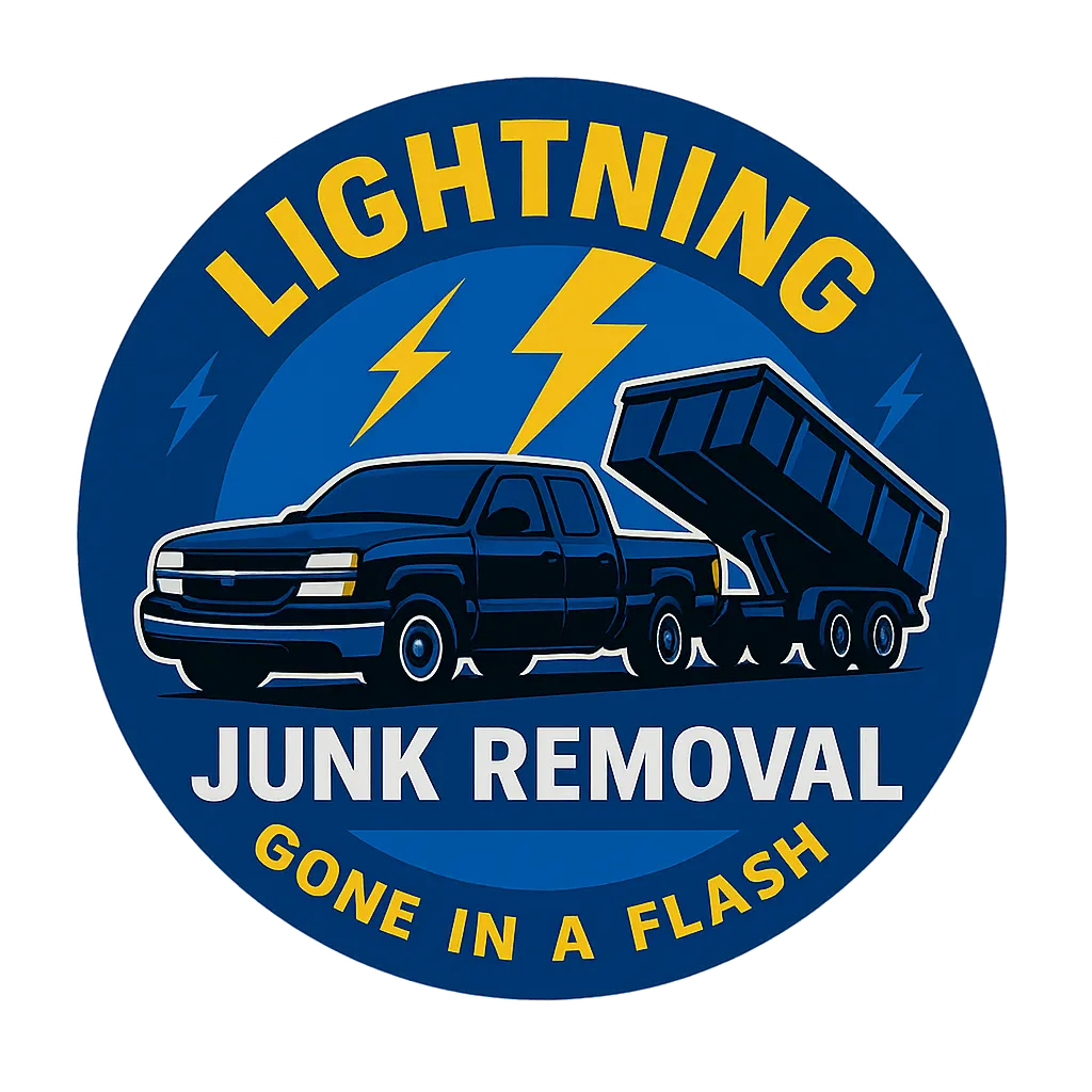Lightning Junk Removal Logo