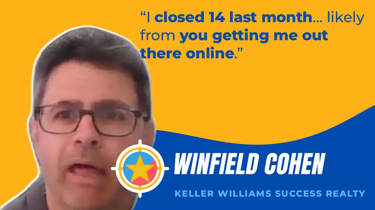 Winfield Cohen, Keller Williams Success Realty, BulletProof client video testimonial