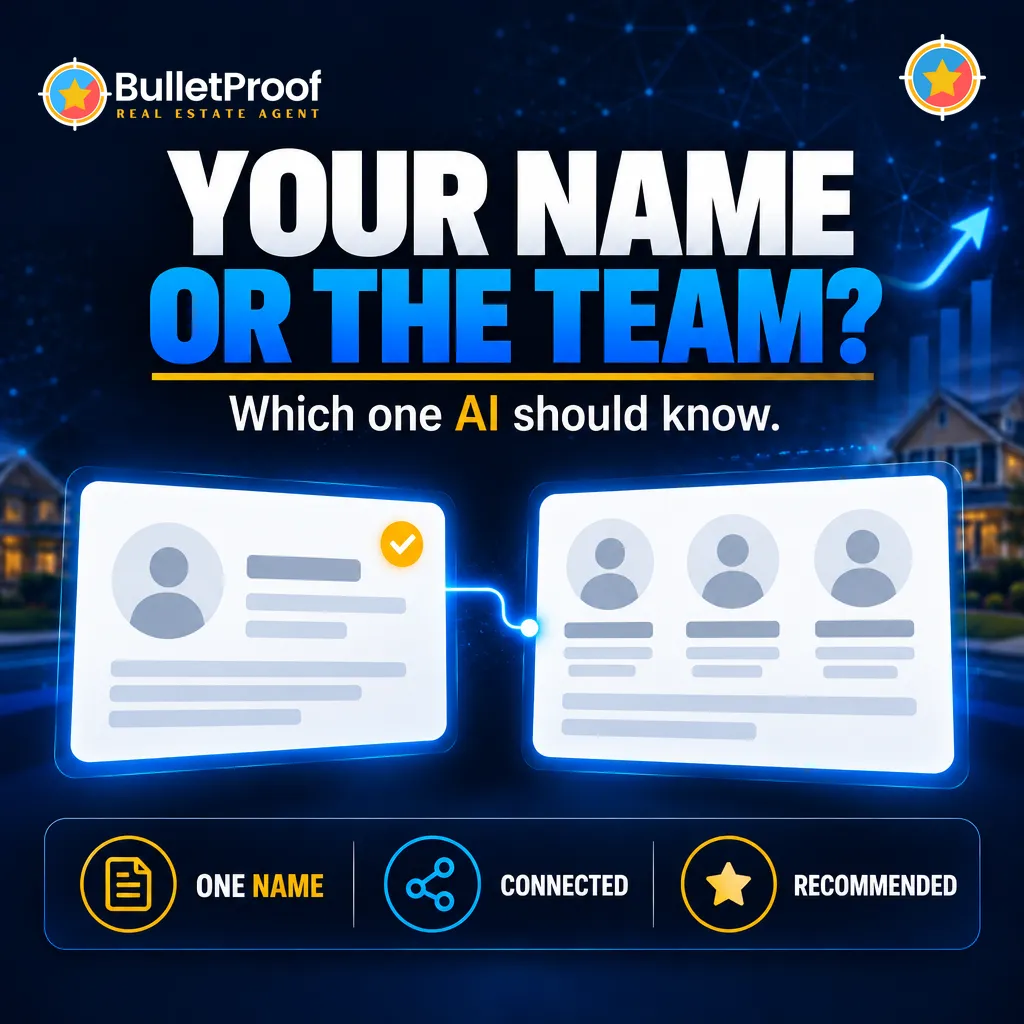 Your name or the team: which one Google and AI should know a real estate agent by
