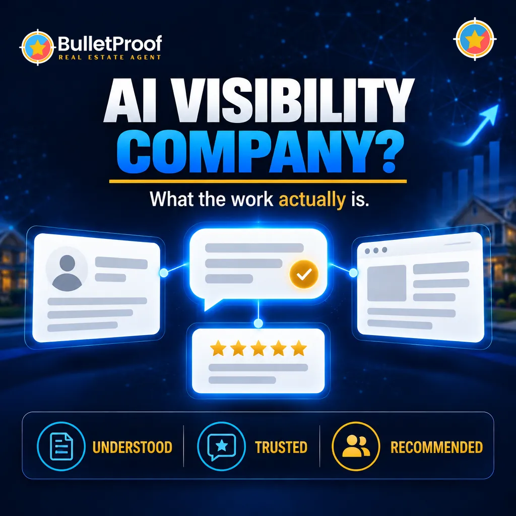 What does an AI visibility company do for real estate agents: understood, trusted, recommended
