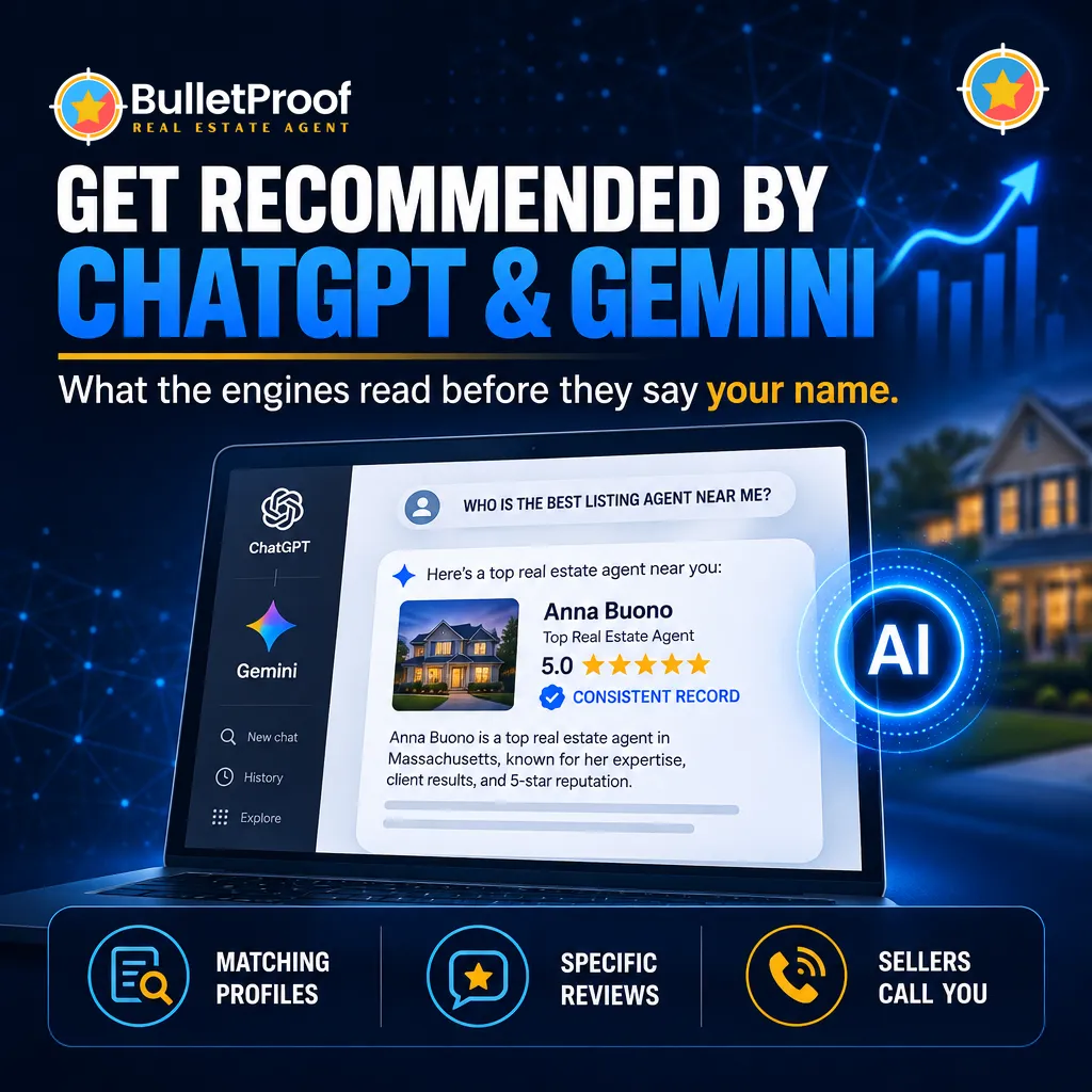 AI assistant answering a seller's question about the best local real estate agent
