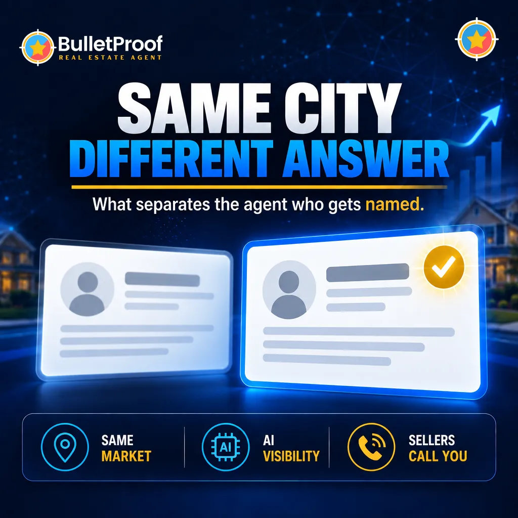 Same city, different answer: why AI names one real estate agent over another in the same market