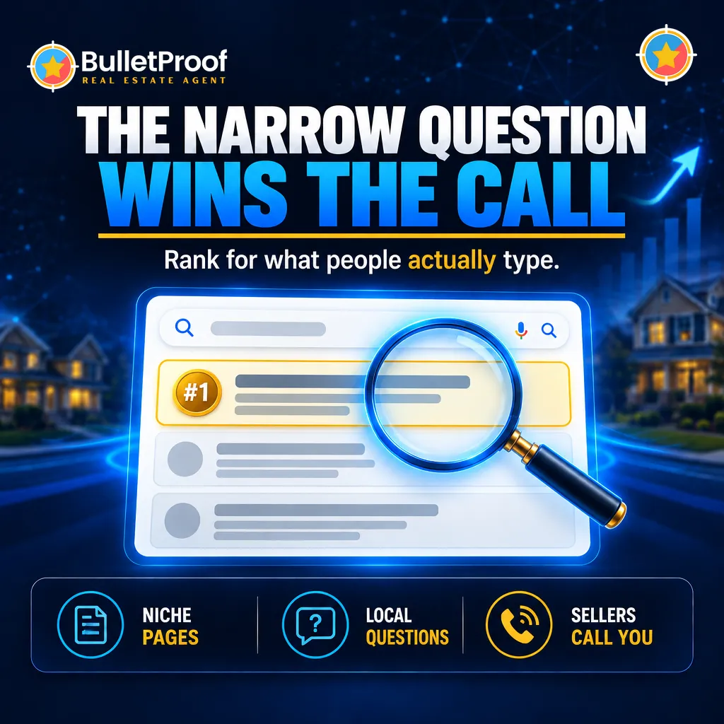 The narrow question wins the call: niche search pages for real estate agents