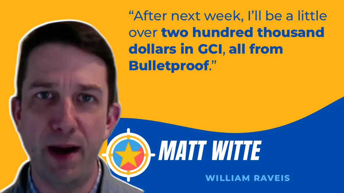 Matt Witte, William Raveis, BulletProof client video testimonial