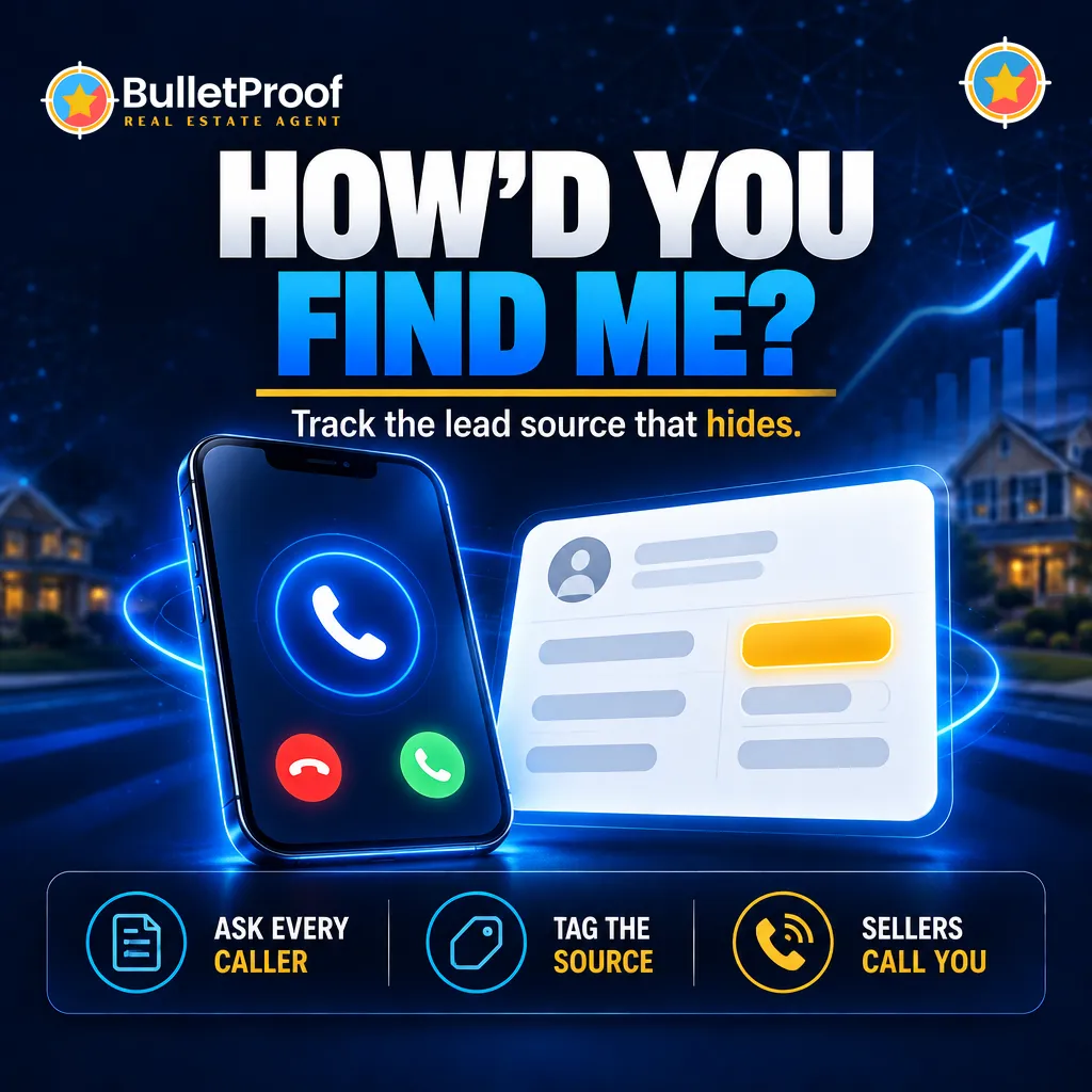 How'd you find me? Track the lead source that hides - BulletProof Real Estate Agent