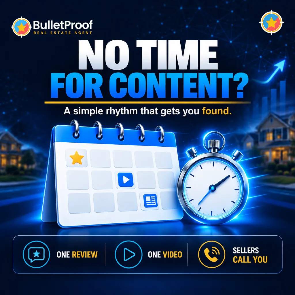 No time for content? A simple rhythm that gets real estate agents found