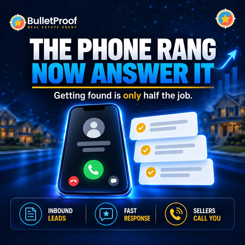 An incoming seller call and inbound lead cards: getting found is only half the job