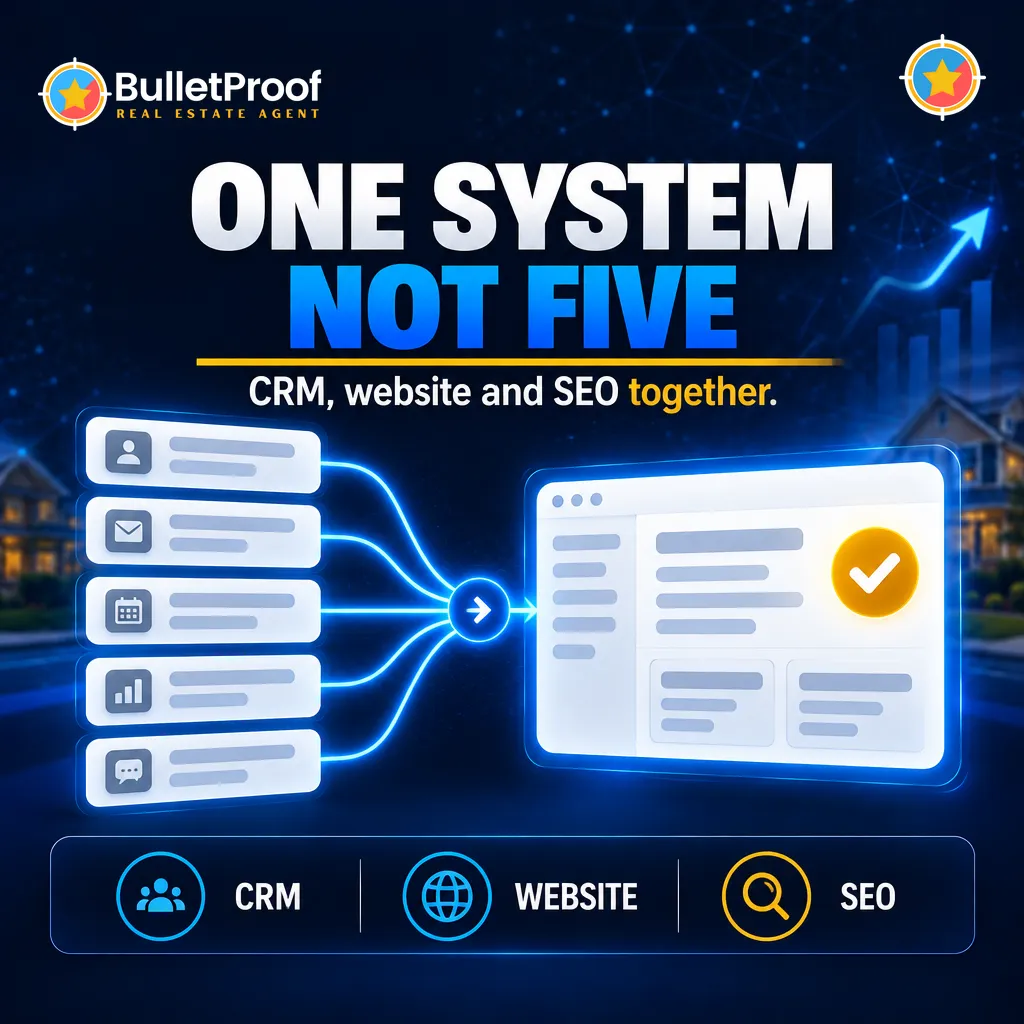 One system not five: CRM, website and SEO together for real estate agents