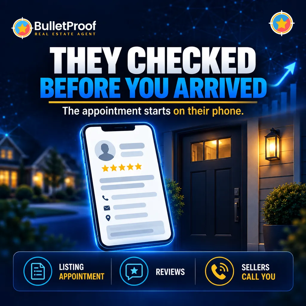 Sellers check your reviews on their phone before the listing appointment
