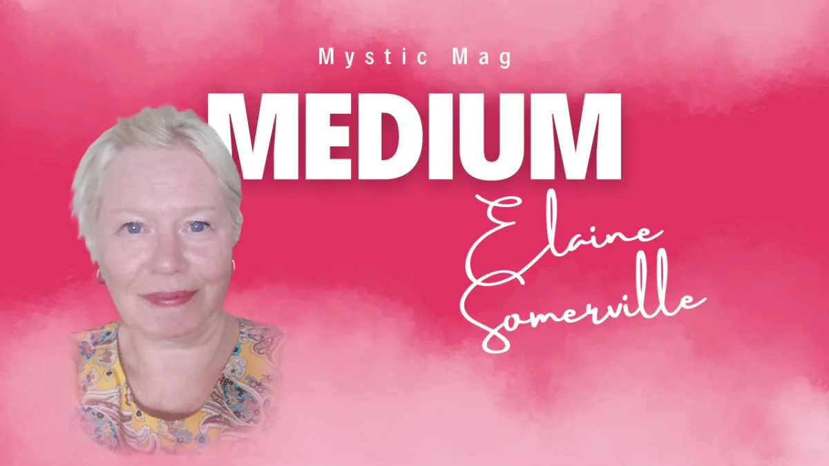 elaine somerville, interview with mystic mag. Pink and white clouds