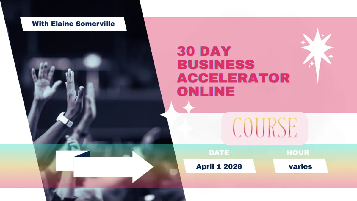 30 day business accelerator begins april