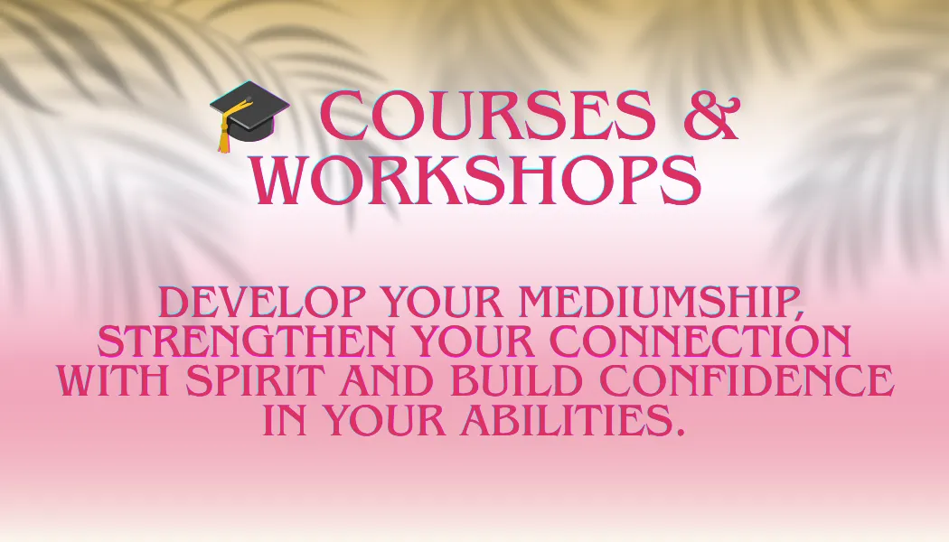 courses & workshops with Elaine Somerville, develop your mediumship, strengthen your