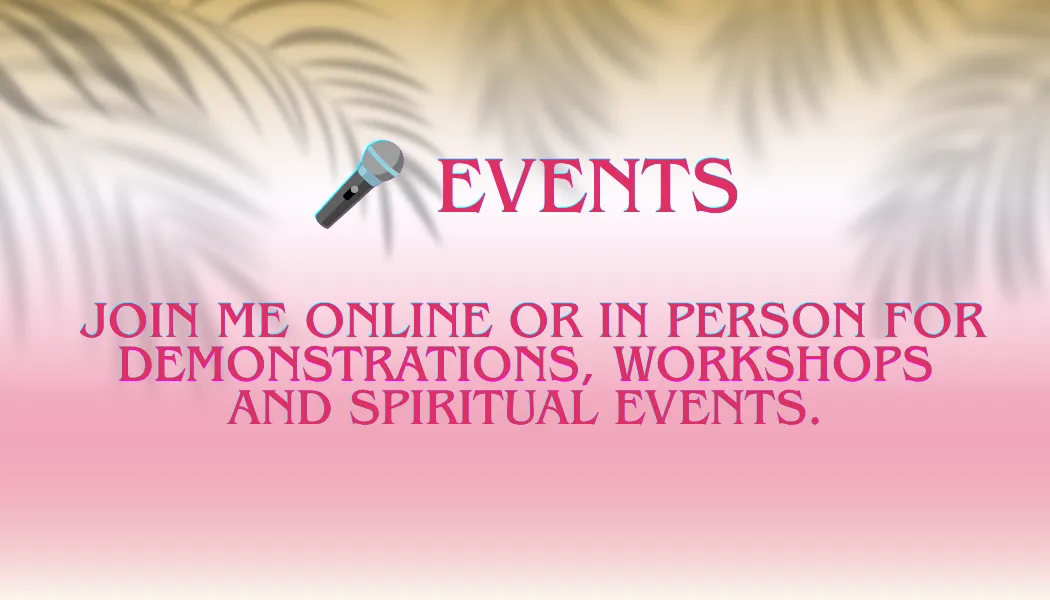 events with elaine somerville, join me online or in person for demonstrations workshops and spritual events