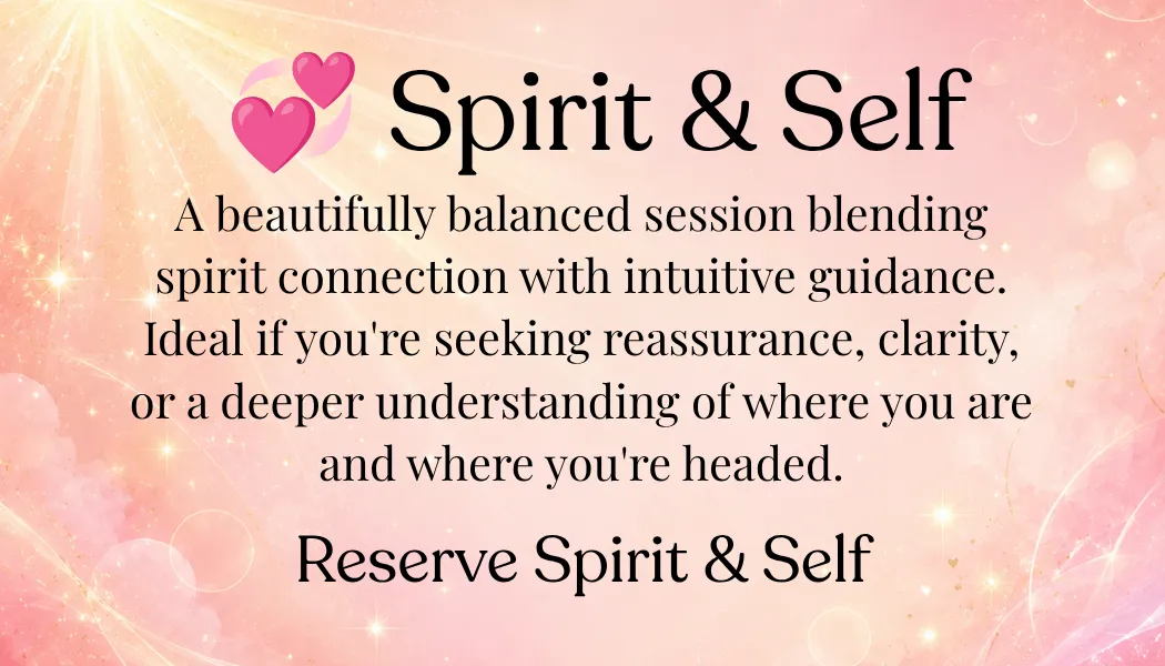 Spirit & Self reading with professional medium Elaine Somerville, combining mediumship and intuitive guidance for comfort, clarity and life direction.