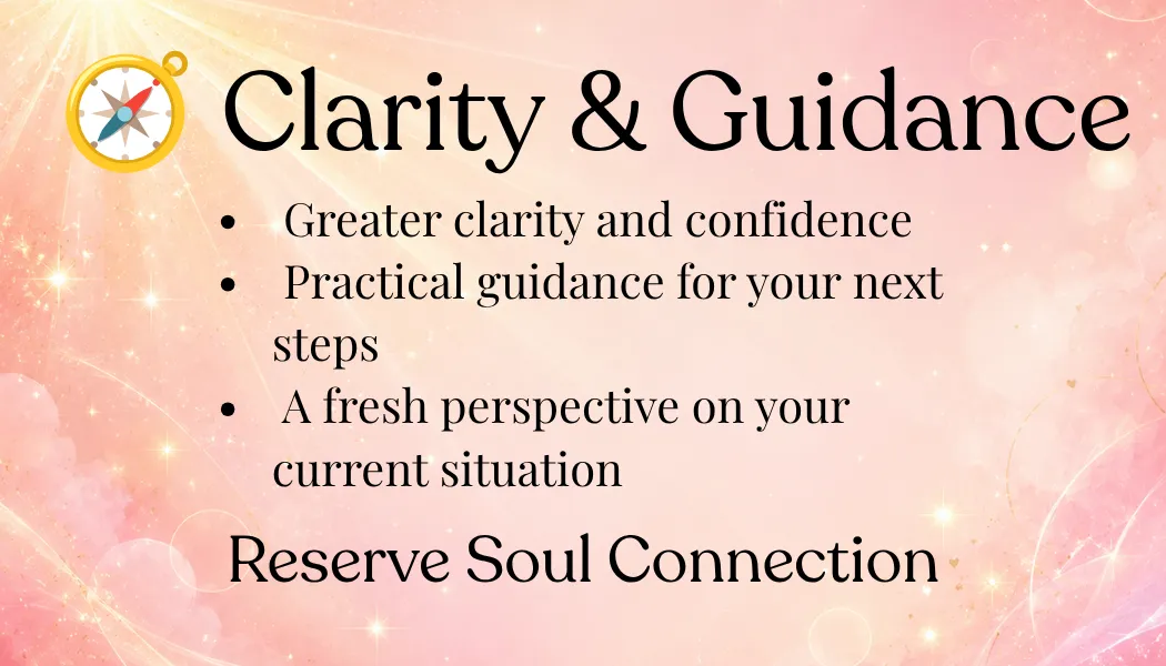 Clarity & Guidance intuitive reading with Elaine Somerville, helping you gain confidence, clarity and practical guidance for life's next steps.
