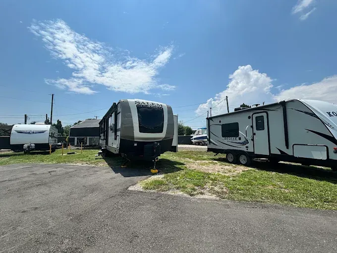 AFYS Plus RV inventory lot — 3417 West Shell Point Road Ruskin Florida — motorhomes and travel trailers for sale