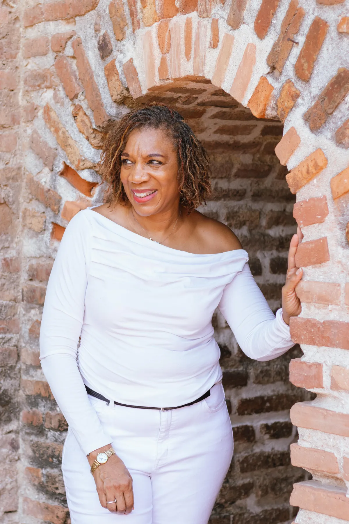 Warm-toned portrait of a Black woman