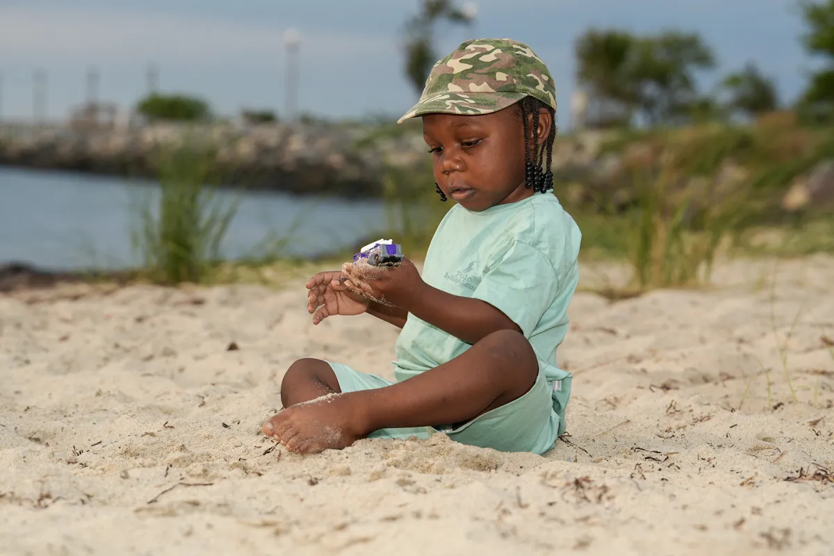 Grandson — beach session — Executive Choices Photography